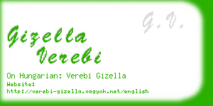gizella verebi business card
